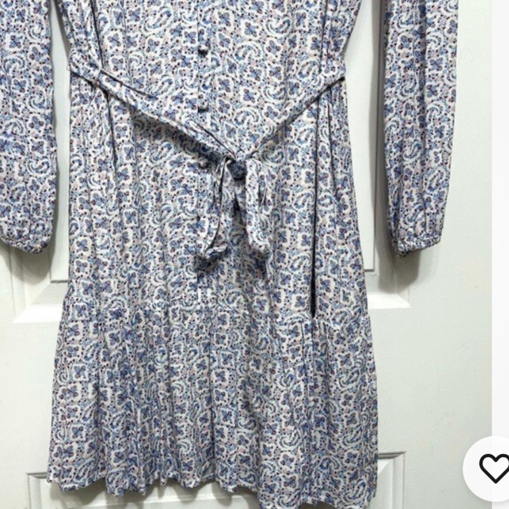 PAIGE Marlyn V-Neck Belted Dress